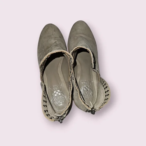 Vince Camuto Prafinta Suede Ankle Booties - Size 8.5 Block Heel - Picture 6 of 12